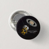 Cassini Huygens Mission to Saturn Ronde Button 3,2 Cm (Voorkant /achterkant)