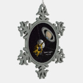 Cassini Huygens Mission to Saturn Tin Sneeuwvlok Ornament (Links)