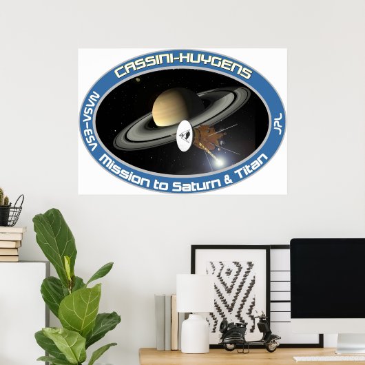 CASSINI - HUYGENS POSTER (Thuiskantoor)
