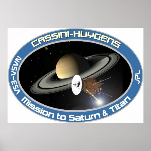 CASSINI - HUYGENS POSTER (Voorkant)