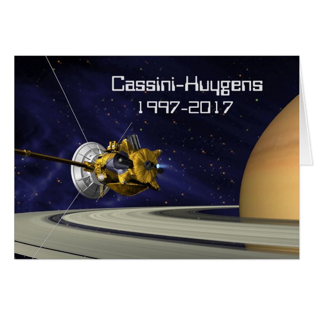 Cassini Huygens Saturn Mission Spacecraft (Voorkant Horizontaal)