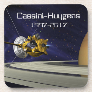 Cassini Huygens Saturn Mission Spacecraft Bier Onderzetter