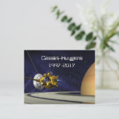 Cassini Huygens Saturn Mission Spacecraft Briefkaart (Staand voorkant)