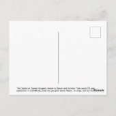 Cassini Huygens Saturn Mission Spacecraft Briefkaart (Achterkant)