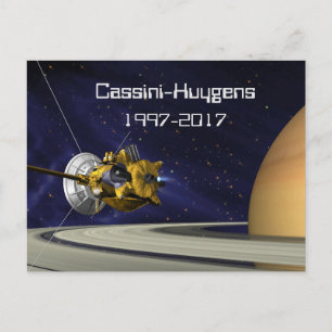 Cassini Huygens Saturn Mission Spacecraft Briefkaart
