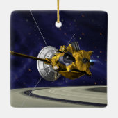 Cassini Huygens Saturn Mission Spacecraft Keramisch Ornament (Achterkant)