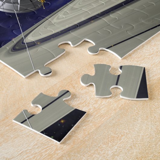 Cassini Huygens Saturn Mission Spacecraft Legpuzzel (Zijkant)