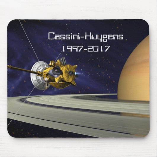 Cassini Huygens Saturn Mission Spacecraft Muismat (Voorkant)