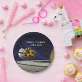 Cassini Huygens Saturn Mission Spacecraft Papieren Bordje (Feest)