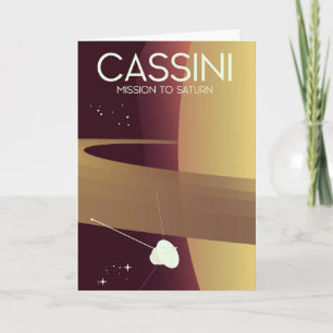 Cassini Mission to Saturn Feestdagen Kaart