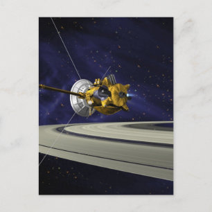 Cassini Saturn Orbit Plaatsing Briefkaart