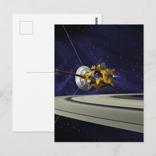 Cassini Saturn Orbit Plaatsing Briefkaart (Voorkant / Achterkant)