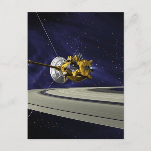 Cassini Saturn Orbit Plaatsing Briefkaart (Voorkant)
