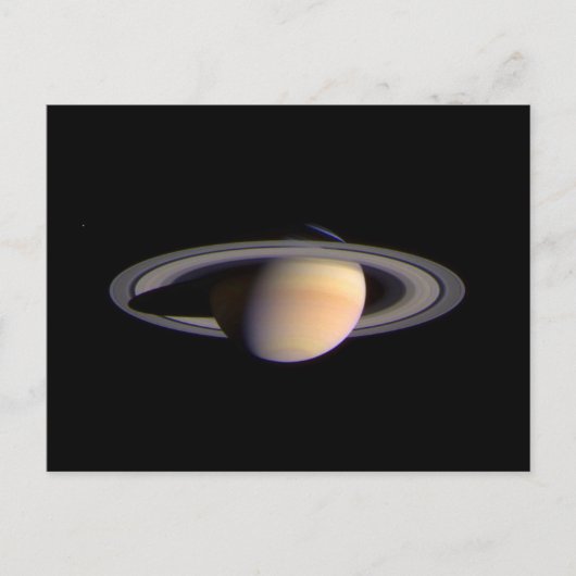 Cassini-Uitzicht van Saturn Space NASA Briefkaart (Voorkant)