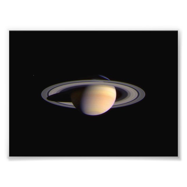 Cassini-Uitzicht van Saturn Space NASA Foto Afdruk (Voorkant)