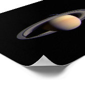 Cassini-Uitzicht van Saturn Space NASA Poster (Hoek)