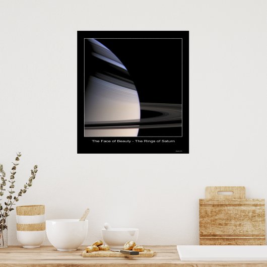 CassiniMission-Face0fBeauty-Saturn Poster (Keuken)