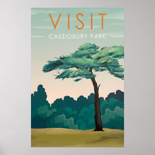 Cassiobury Park Watford Reisposter Poster (Voorkant)