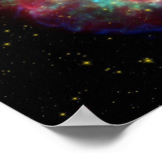 Cassiopeia A: De dood wordt haar Poster (Hoek)