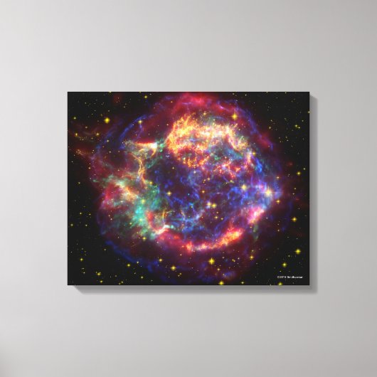 Cassiopeia A in veel kleuren Canvas Afdruk (Voorkant)