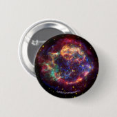 Cassiopeia A in veel kleuren Ronde Button 5,7 Cm (Voorkant /achterkant)