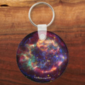 Cassiopeia A in veel kleuren Sleutelhanger (Voorkant)
