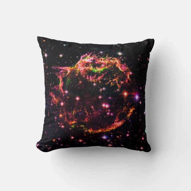 Cassiopeia A-nevel Supernovarestant Ruimtefoto Kussen (Voorkant)