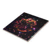 Cassiopeia A-nevel Supernovarestant Ruimtefoto Tegeltje (Zijkant)