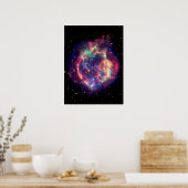 Cassiopeia A Supernova ... De dood wordt haar Poster (Keuken)