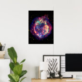 Cassiopeia A Supernova ... De dood wordt haar Poster (Thuiskantoor)