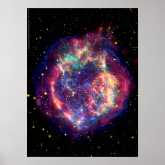 Cassiopeia A Supernova ... De dood wordt haar Poster (Voorkant)