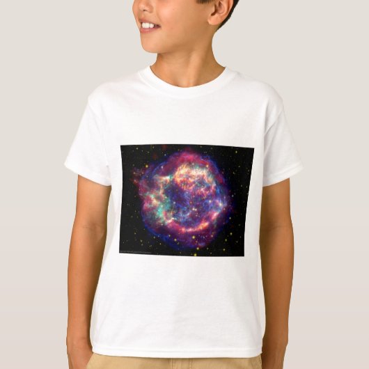 Cassiopeia A Supernova ... De dood wordt haar T-shirt (Voorkant)