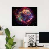 Cassiopeia A supernova Poster (Thuiskantoor)