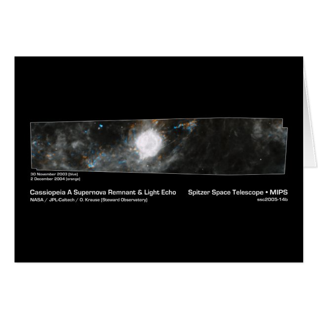 Cassiopeia A Supernova Remnant & Light Echo NASA (Voorkant Horizontaal)