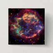 Cassiopeia A supernova Vierkante Button 5,1 Cm (Voorkant)