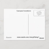Cassiopeia Constellation Briefkaart (Achterkant)