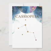 Cassiopeia Constellation, Celestial Table Number (Achterkant)
