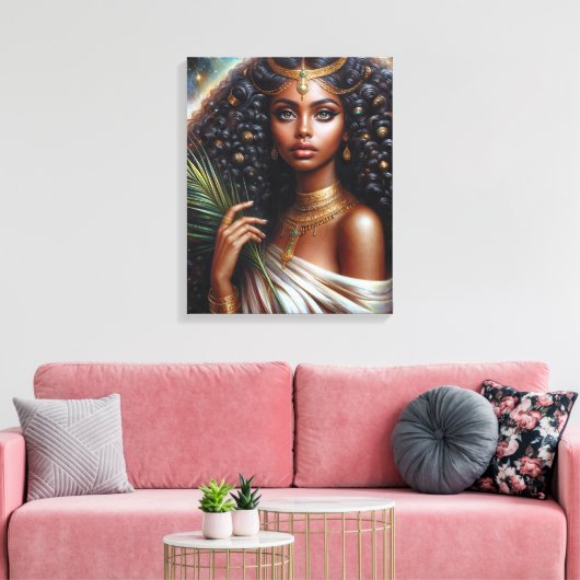 Cassiopeia Ethiopische koningin Griekse mythologie Canvas Afdruk (Insitu (Woonkamer))