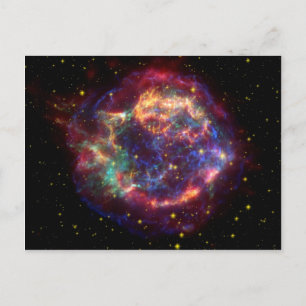 Cassiopeia Galaxy Supernova restant Briefkaart