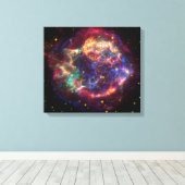Cassiopeia Galaxy Supernova restant Canvas Afdruk (Insitu (Houten vloer))