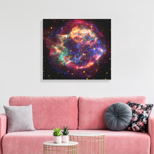 Cassiopeia Galaxy Supernova restant Canvas Afdruk (Insitu (Woonkamer))