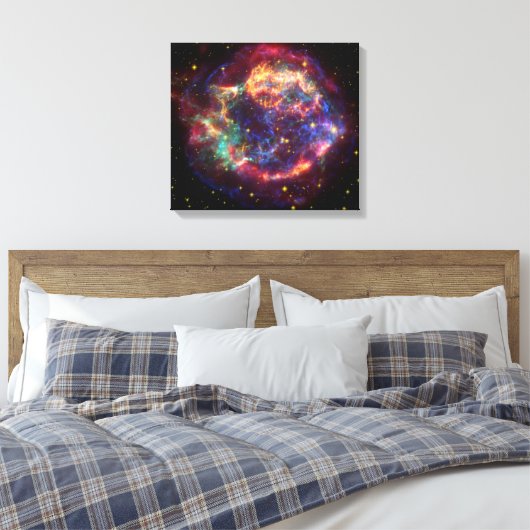Cassiopeia Galaxy Supernova restant Canvas Afdruk (Insitu (Slaapkamer))