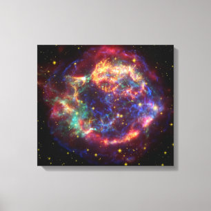 Cassiopeia Galaxy Supernova restant Canvas Afdruk