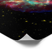 Cassiopeia Galaxy Supernova restant Poster (Hoek)