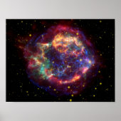 Cassiopeia Galaxy Supernova restant Poster (Voorkant)
