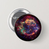 Cassiopeia Galaxy Supernova restant Ronde Button 5,7 Cm (Voorkant /achterkant)