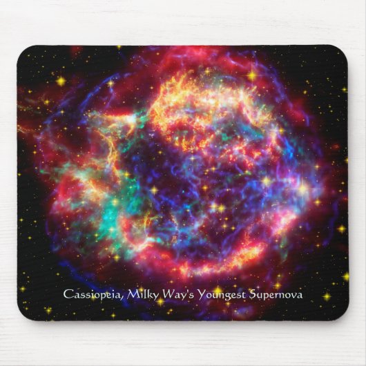 Cassiopeia, Milky Ways Youngest Supernova Muismat (Voorkant)