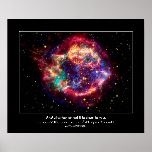 Cassiopeia, Milky Ways Youngest Supernova Poster (Voorkant)