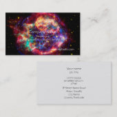 Cassiopeia, Milky Ways Youngest Supernova Visitekaartje (Voorkant / Achterkant)
