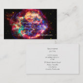 Cassiopeia, Milky Ways Youngest Supernova Visitekaartje (Voorkant / Achterkant)
